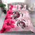 Polynesian Duvet Cover Set - Papua New Guinea Bedding Set Polynesia Turtle Hibiscus Pink - Polynesian Pride