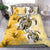 Polynesian Duvet Cover Set - Wallis And Futuna Bedding Set Polynesia Turtle Hibiscus Yellow - Polynesian Pride