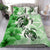 Polynesian Duvet Cover Set - Wallis And Futuna Bedding Set Polynesia Turtle Hibiscus Green - Polynesian Pride