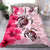 Polynesian Duvet Cover Set - Wallis And Futuna Bedding Set Polynesia Turtle Hibiscus Pink - Polynesian Pride