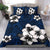 Hawaiian Plumeria Tribal Polynesian Bedding Set Blue - Polynesian Pride