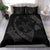 Hawaiian Map Hibiscus Turtle Fish Hook Polynesian Bedding Set Grey - Polynesian Pride