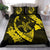 Hawaiian Map Hibiscus Turtle Fish Hook Polynesian Bedding Set Yellow - Polynesian Pride