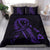 Hawaiian Map Heart Ribbon Cancer Hibiscus Polynesian Bedding Set - Purple - Polynesian Pride