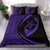 Hawaiian Turtle Fish Hook Hibiscus Polynesian Bedding Set - Circle Style Purple - Polynesian Pride