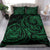 Polynesian Bedding Set - Hawaii Duvet Cover Set Green Turtle Tribal Green - Polynesian Pride