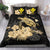 Polynesian Duvet Cover Set - Kanaka Maoli (Hawaiian) Bedding Set Turtle Hibiscus Gold Special - Polynesian Pride