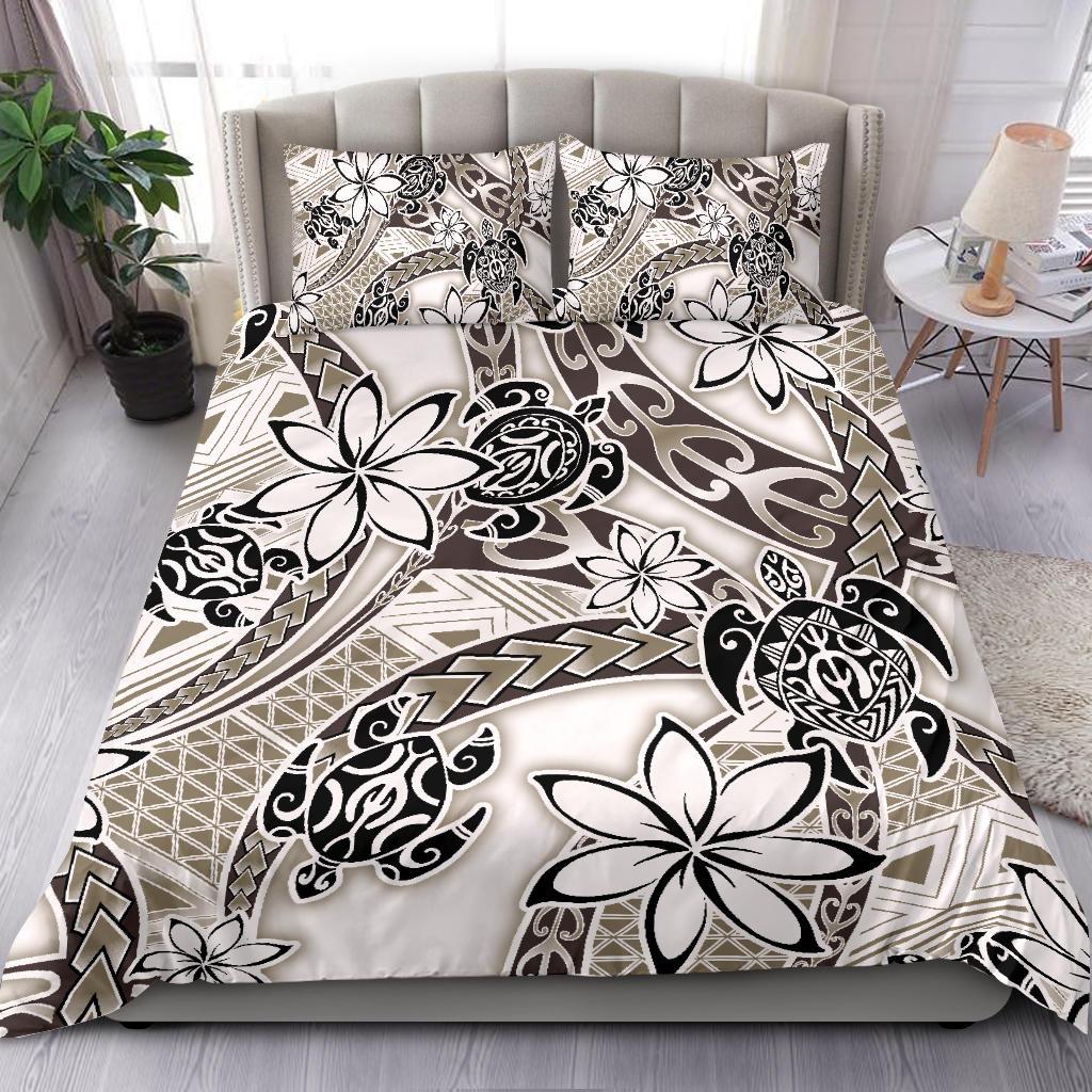 Polynesian Duvet Cover Set - Turtle Duvet Cover Set White - Polynesian Pride