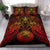 American Samoa Polynesian Duvet Cover Set - Red Turtle Manta Ray RED - Polynesian Pride