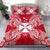 Polynesian Bedding Set - Wallis And Futuna Duvet Cover Set Map Red White Red - Polynesian Pride