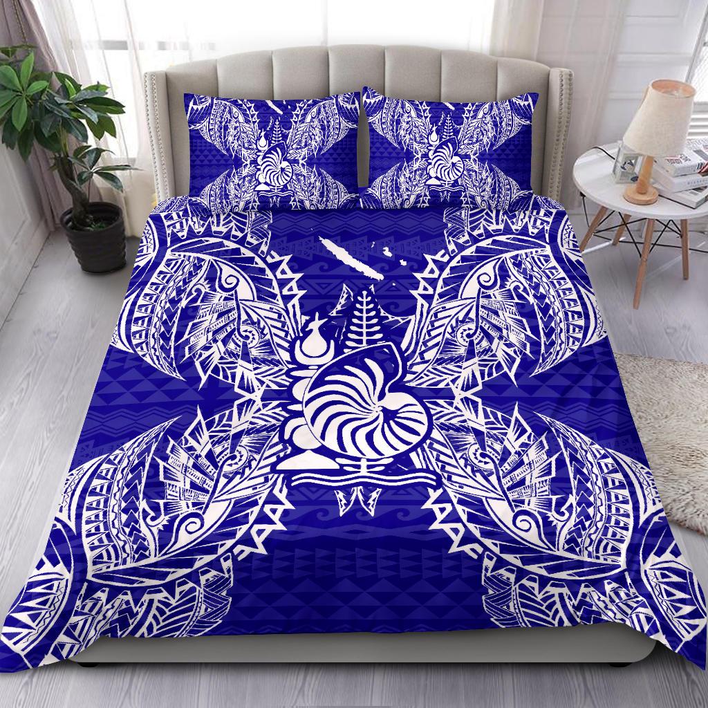 Polynesian Bedding Set - New Caledonia Duvet Cover Set Map Blue Blue - Polynesian Pride