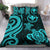 Polynesian Bedding Set - Hawaii (Kanaka Maoli) Duvet Cover Set Turquoise Tentacle Turtle - Polynesian Pride