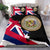 Hawaiian Flag Coat Of Arms Of Hawaii Polynesian Bedding Set - Classic Style - Polynesian Pride