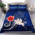 Polynesian Duvet Cover Set - Samoa Bedding Set Polynesian Turtle Hibiscus Blue - Polynesian Pride