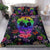 Hawaiian Skull Tropical Hibiscus Plumeria Flower Polynesian Bedding Set - Polynesian Pride