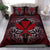 Polynesian Bedding Set - Hawaii Duvet Cover Set Red Hibiscus Coat Of Arms Red - Polynesian Pride