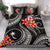 Micronesian Bedding Set - Chuuk Duvet Cover Set - Black Plumeria - Polynesian Pride