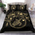 Polynesian Hawaii Bedding Set - Gold Turtle Hibiscus Flower Frame Vintage - Polynesian Pride