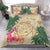 Hawaii Kanaka Maoli Polynesian Flowers Turtle Bedding Set Beige - Polynesian Pride