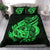 Polynesian Bedding Set - Tonga Duvet Cover Set Father And Son Green - Polynesian Pride