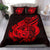 Polynesian Bedding Set - Northern Mariana Islands Duvet Cover Set Father And Son Red - Polynesian Pride