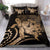 Hawaii Bedding Set - Hawaii Turtle Hibiscus Polynesian Vintage Bedding Set - Gold - Polynesian Pride