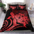 Hawaii Bedding Set - Hawaii Turtle Hibiscus Polynesian Vintage Bedding Set - Red - Polynesian Pride