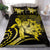 Hawaii Bedding Set - Hawaii Turtle Hibiscus Polynesian Vintage Bedding Set - Yellow - Polynesian Pride