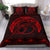 Hawaiian Polynesian Whale Bedding Set Red - Polynesian Pride