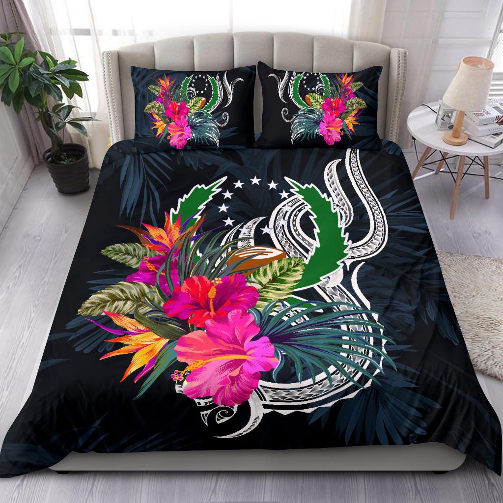 Polynesian Bedding Set - Pohnpei Duvet Cover Set Tropical Flowers - Polynesian Pride