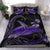 Turtle Polynesian Bedding Set Mix Hibiscus Purple Purple - Polynesian Pride