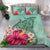 Hawaii Bedding Set - Hawaii Manta Ray Tropical Hibiscus Plumeria Bedding Set - Polynesian Pride