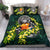 Polynesian Bedding Set - American Samoa Duvet Cover Set - Ti Leaf Lei Turtle - Polynesian Pride