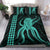 Hawaii Octopus KaKau Polynesian Bedding Set - Turquoise - Polynesian Pride