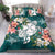 Wallis And Futuna Polynesian Bedding Set - Turtle with Plumeria - Polynesian Pride