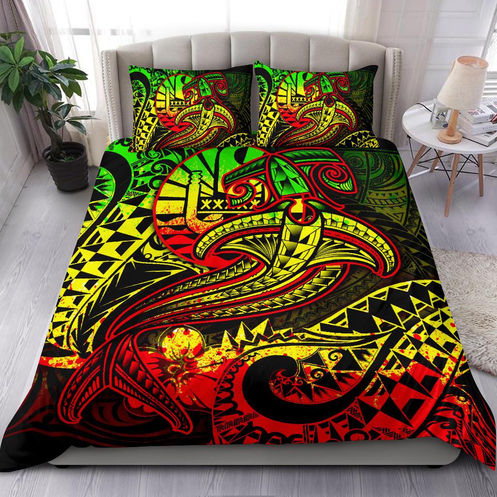 Tahiti Bedding Set - Reggae Shark Polynesian Tattoo Reggae - Polynesian Pride