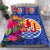 Tahiti Bedding Set - Hibiscus Polynesian Pattern Blue Version Blue - Polynesian Pride