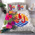 Tahiti Bedding Set - Hibiscus Polynesian Pattern White Version White - Polynesian Pride