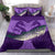 Maori Manaia Whales Gods Of The Sea Bedding Set, Purple - Polynesian Pride