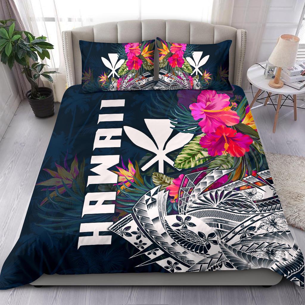 Polynesian Hawaii Bedding Set - Summer Vibes Blue - Polynesian Pride