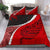 Signature Custom, Paua Shell Maori Silver Fern Bedding Set Red Red - Polynesian Pride