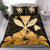 Hawaiian Kanaka Bedding Set Hibiscus Polynesian Love Gold - Polynesian Pride