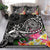 American Samoa Polynesian Bedding Set - Turtle Plumeria (Black) Black - Polynesian Pride