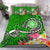 American Samoa Polynesian Bedding Set - Turtle Plumeria (Green) - Polynesian Pride