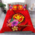 Hawaii Polynesian Bedding Set - Floral With Seal Red Red - Polynesian Pride