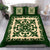 Hawaiian Bedding Set Royal Pattern - Emerald Green - Polynesian Pride