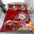 Hawaii Polynesian Bedding Set - Hawaii Seal With Turtle Plumeria (Red) Red - Polynesian Pride