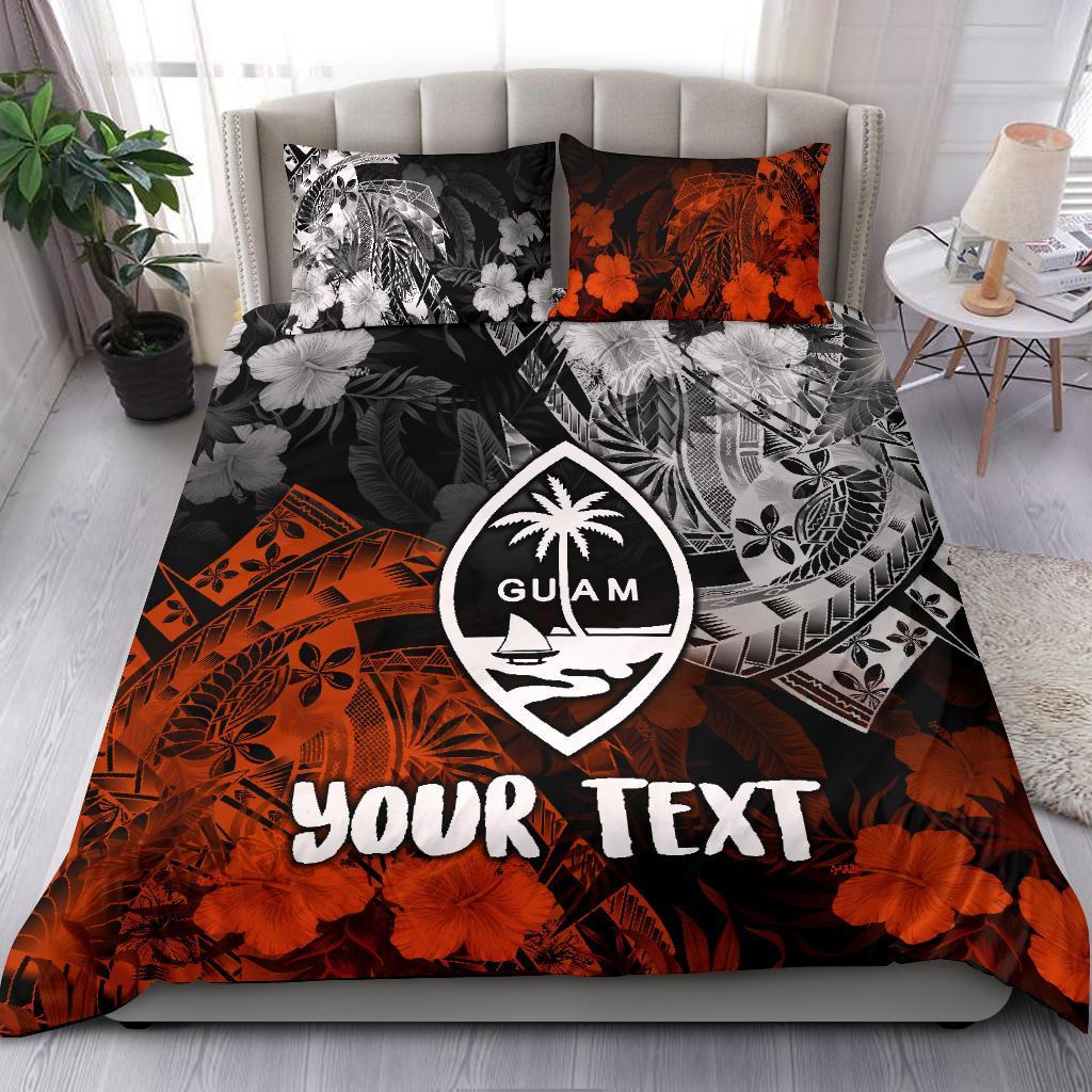 Guam Polynesian Personalised Bedding Set - Vintage Polynesian Red - Polynesian Pride