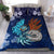 American Samoa Polynesian Bedding Set - Blue Polynesian Eagle - Polynesian Pride