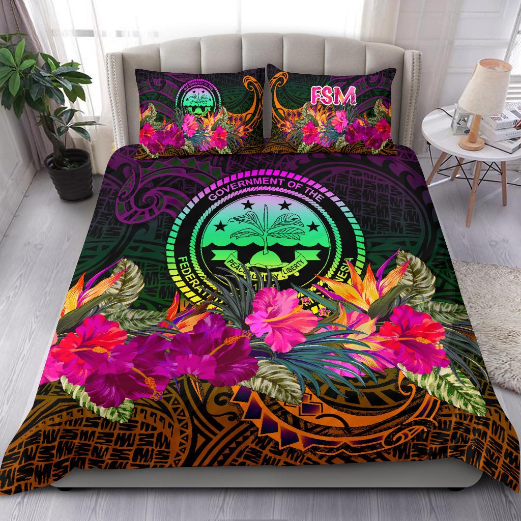 Federated States of Micronesia Bedding Set - Summer Hibiscus - Polynesian Pride